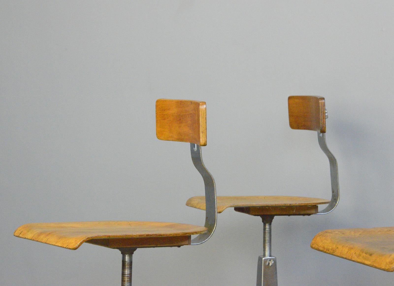 Industrial Chairs by Singer, Circa 1930s 8