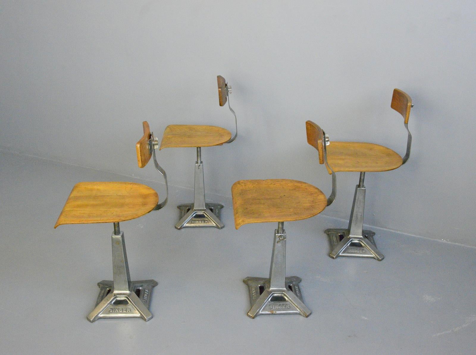 Industrial Chairs by Singer, Circa 1930s 1
