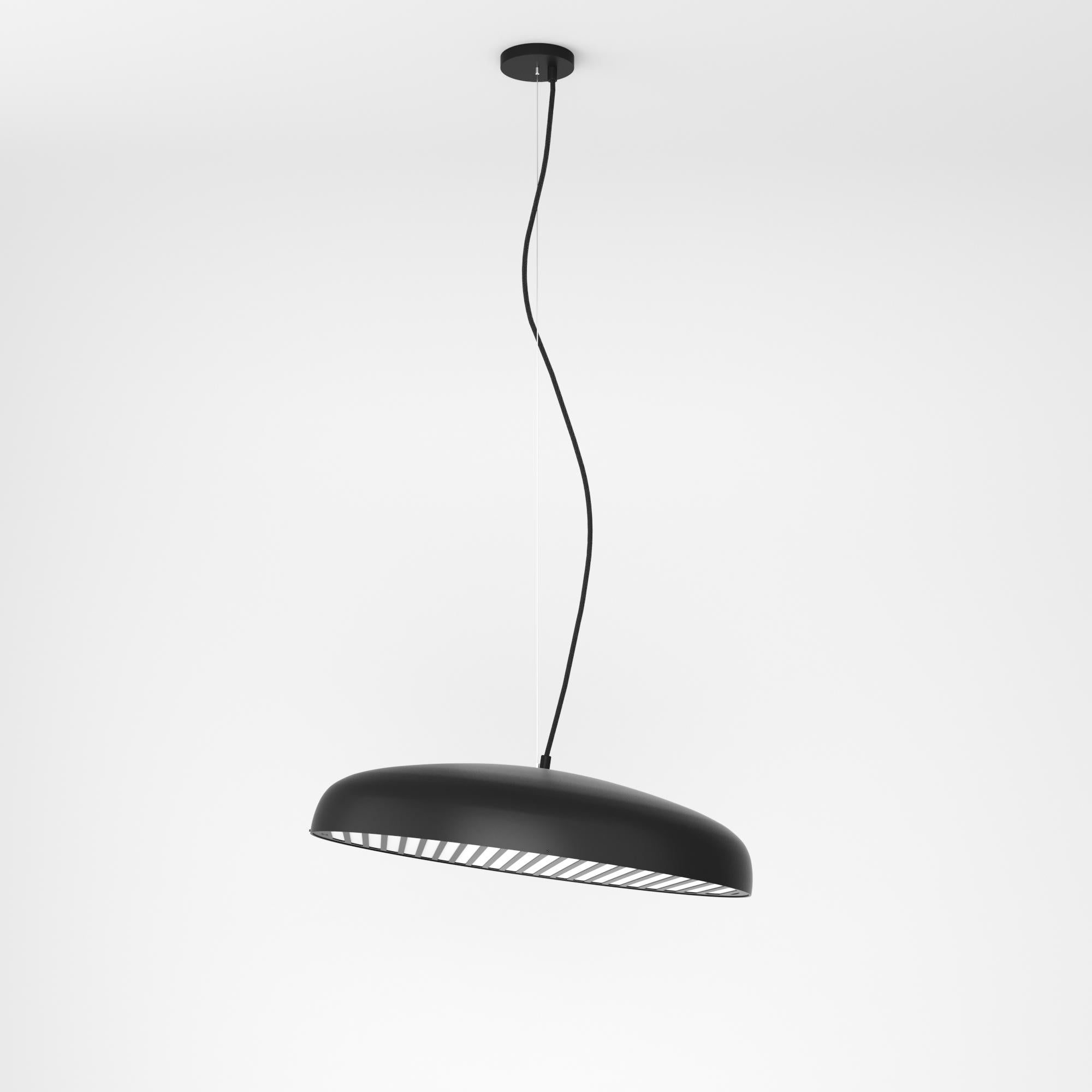 Industrial Chandelier Light “Shaded”, Ukrainian Modern Ceiling Lamp For Sale 2