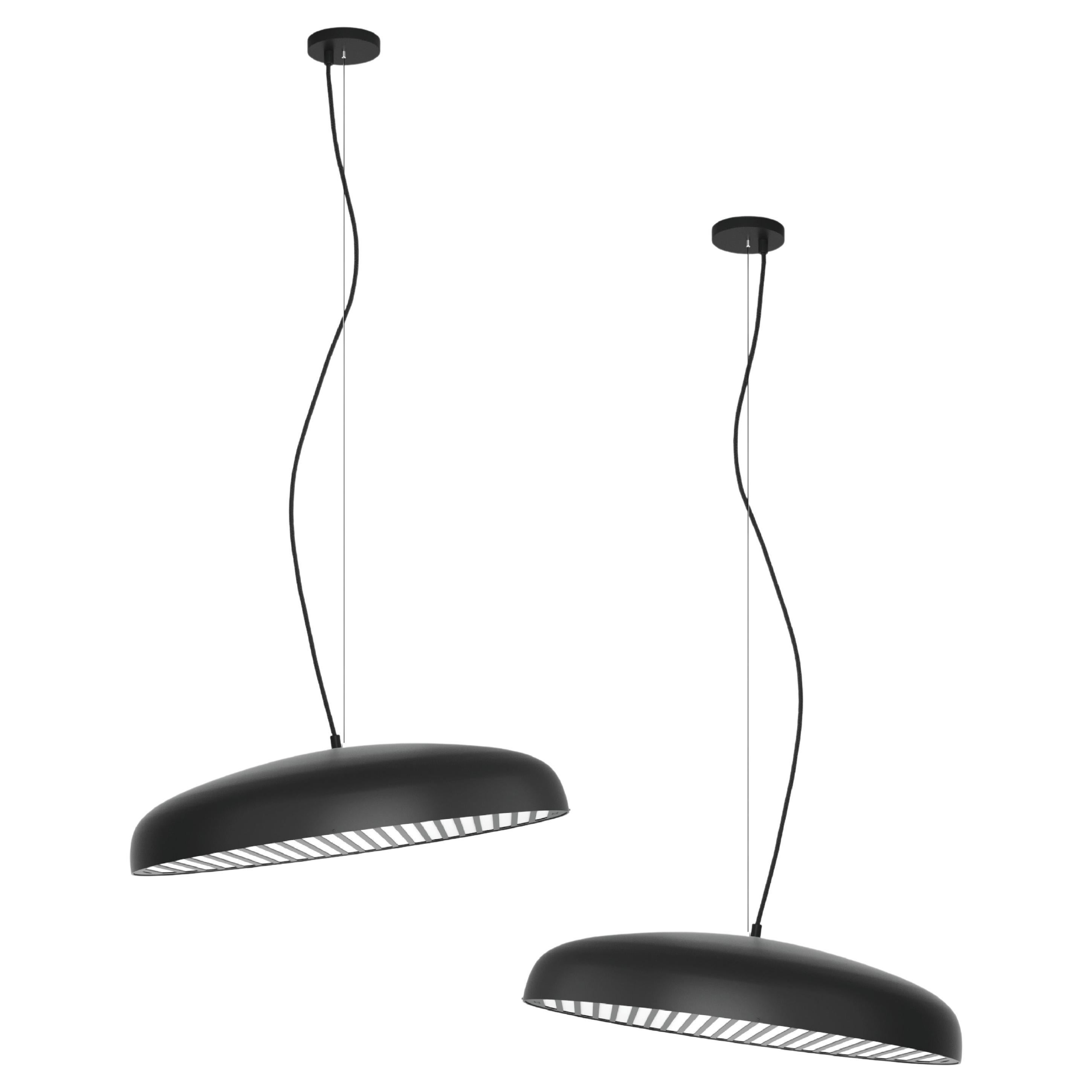 Pair Of Danish Modern Pendant Light Fixtures Or Chandeliers At 1stdibs