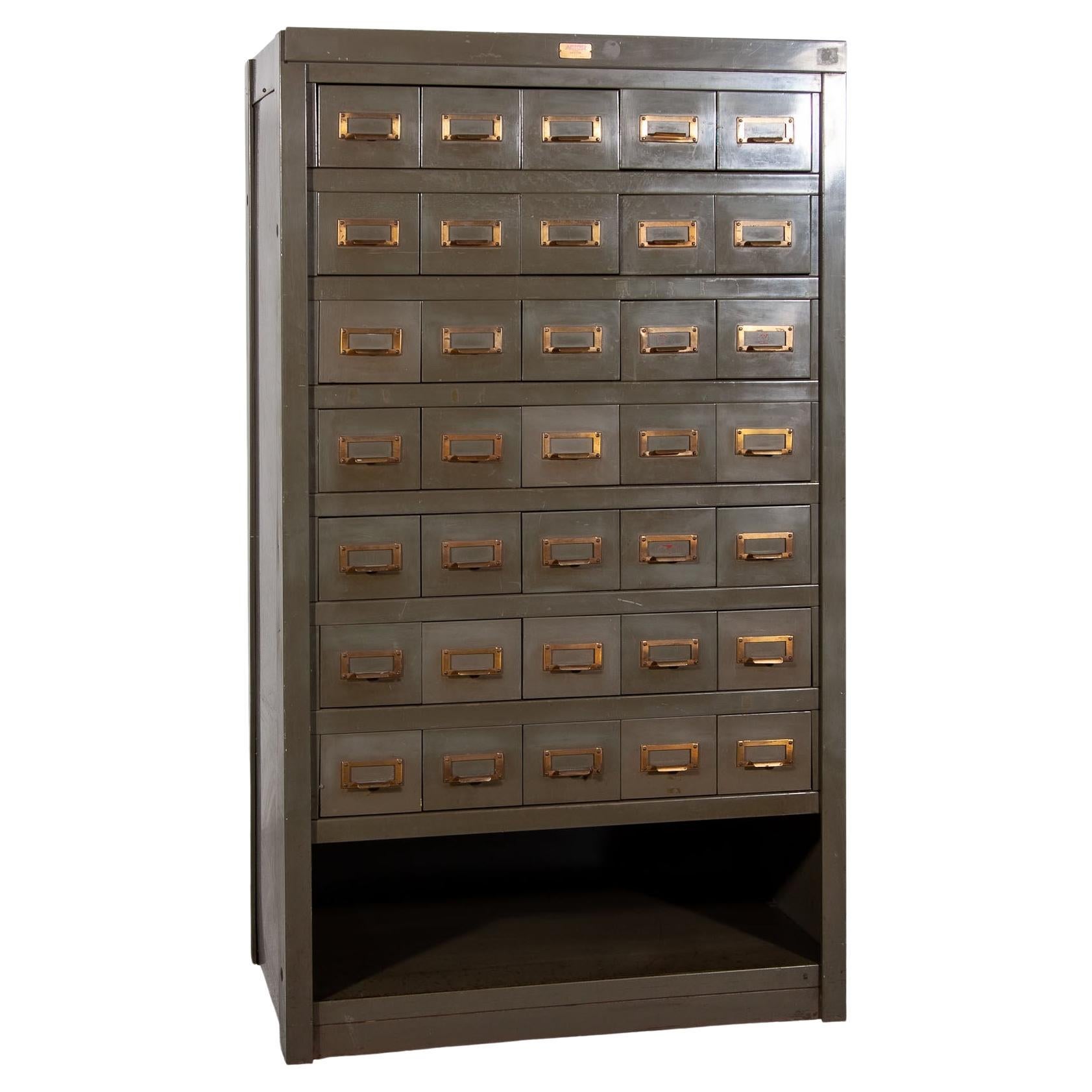 Industrial Chest of Drawers, 1940s by Acior Maison Desoer Liège, Belgium For Sale
