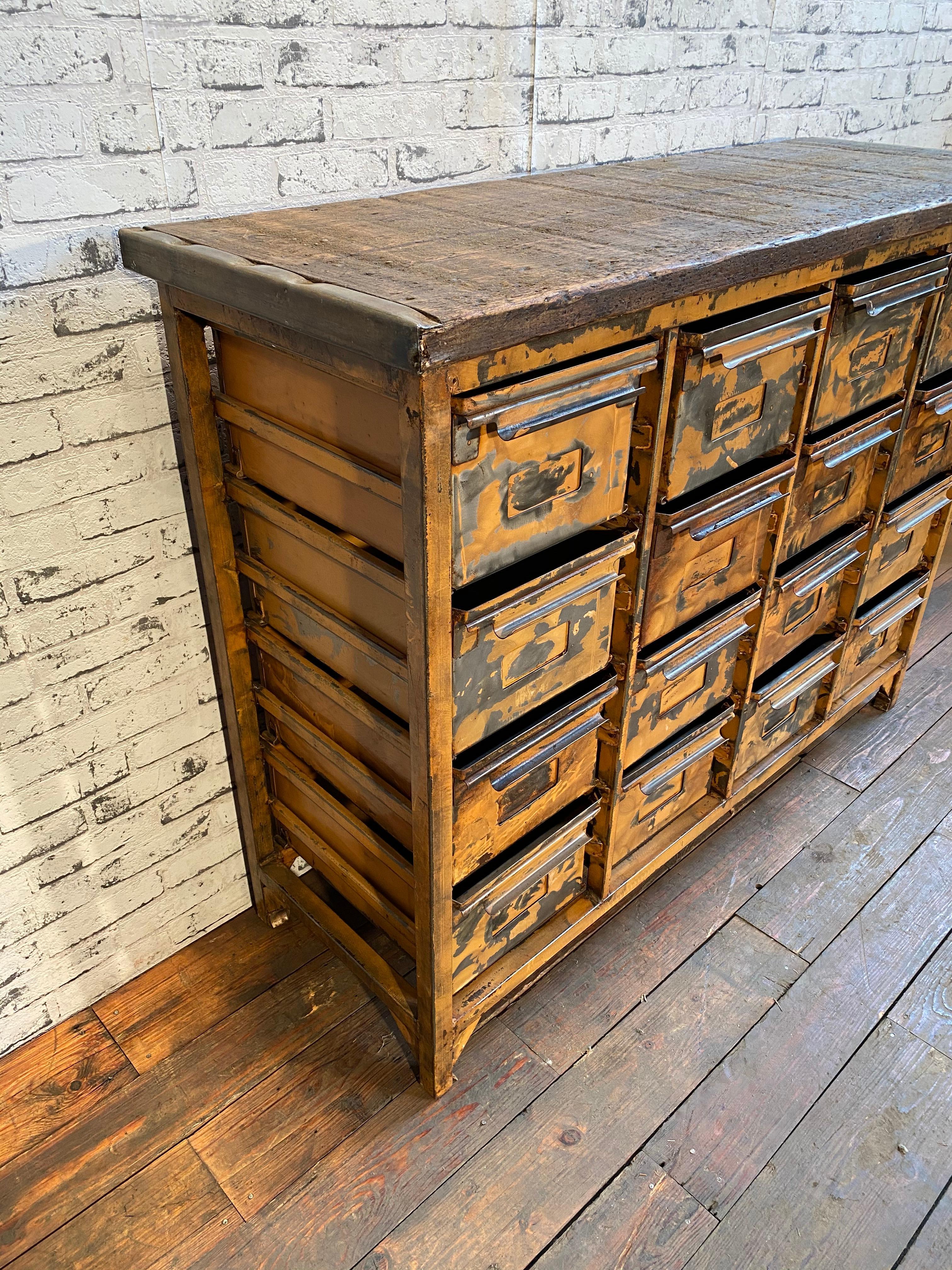 industrial set of drawers