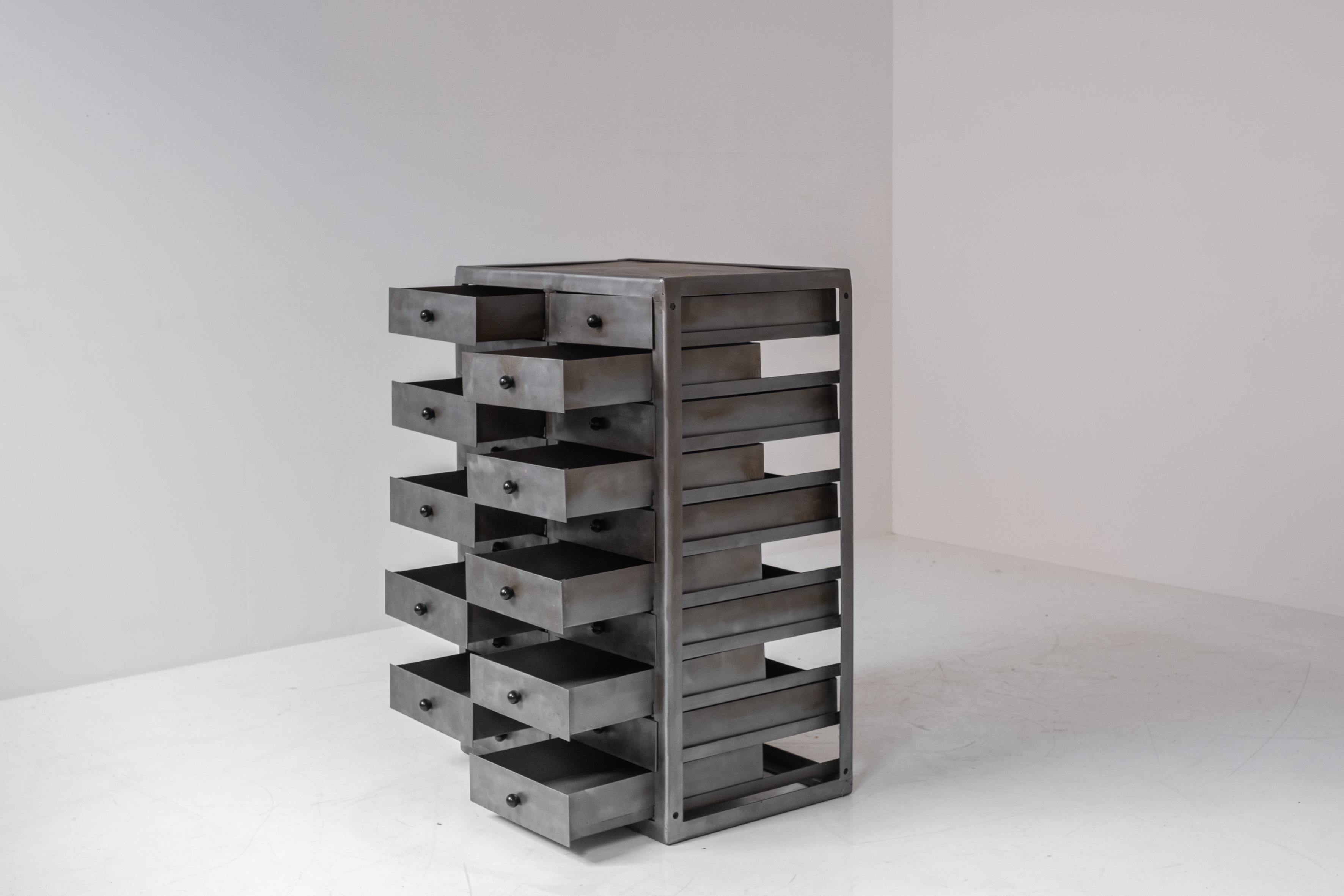 Industrial Chest of Drawers Designed in the Netherlands Around the 1960s 1