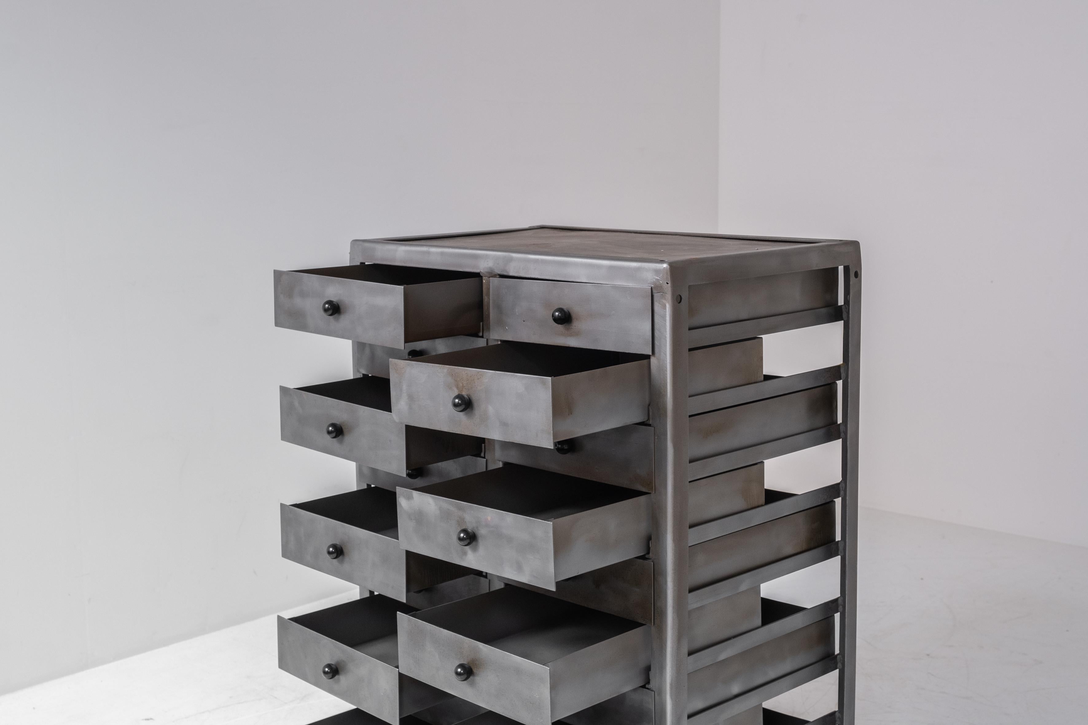 Industrial Chest of Drawers Designed in the Netherlands Around the 1960s 2