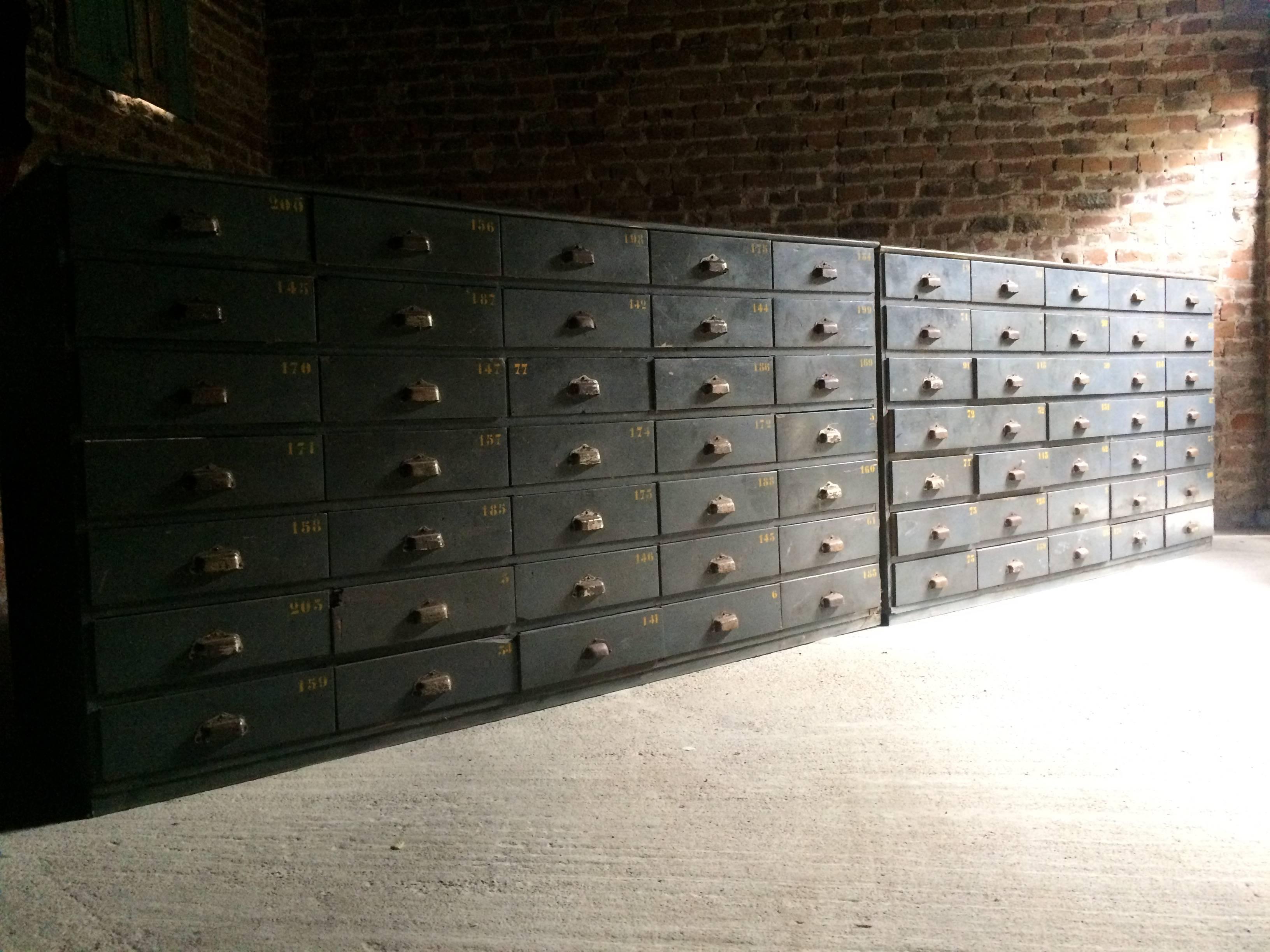 Industrial Chest of Drawers Loft Style Antique Pair Engineers Sideboard 11