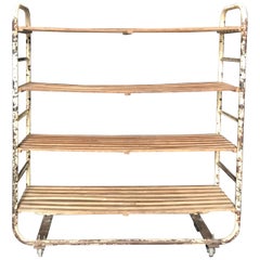 Retro Industrial Chic French Bakers Rack Shelving Unit