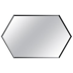Industrial Chic Style Eros Hexagon Steel Mirrors with Plain or Antique Mirror