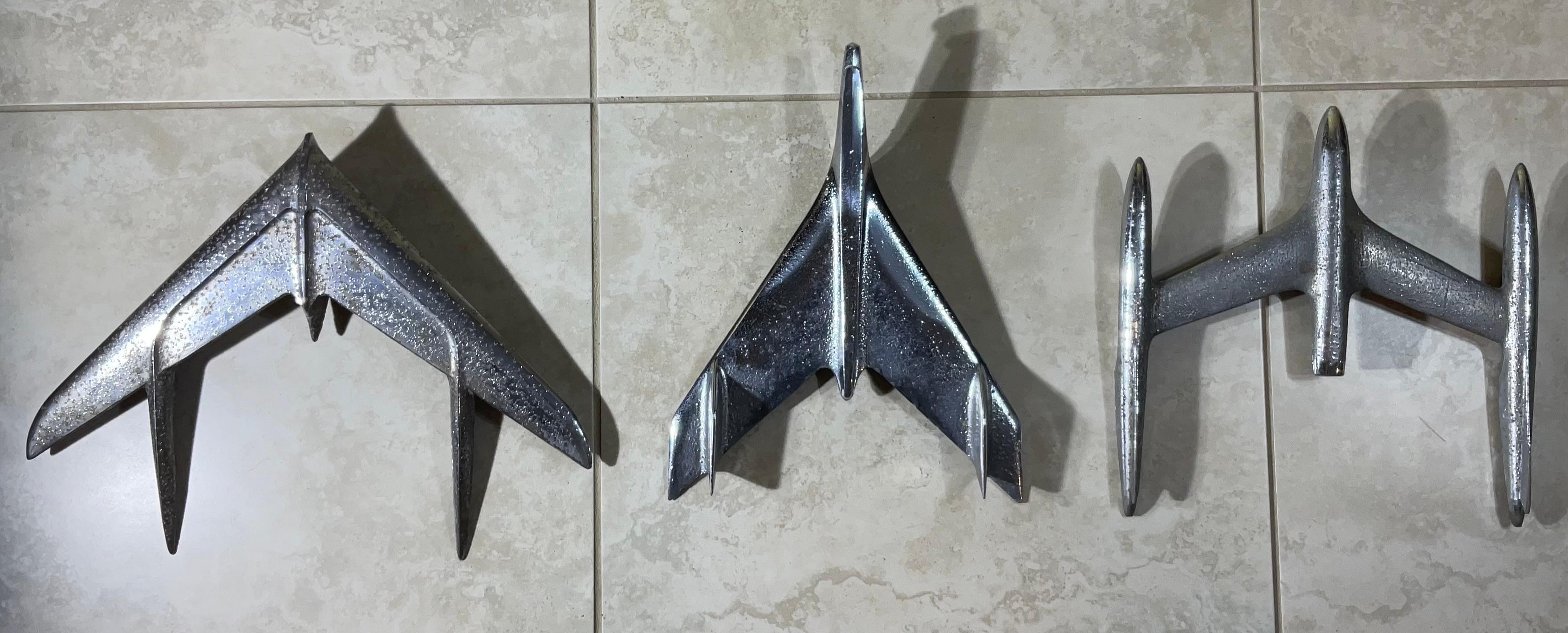 Industrial Chic Wall Art - American Car Hood Ornaments Wall Hanging Sculpture For Sale 3