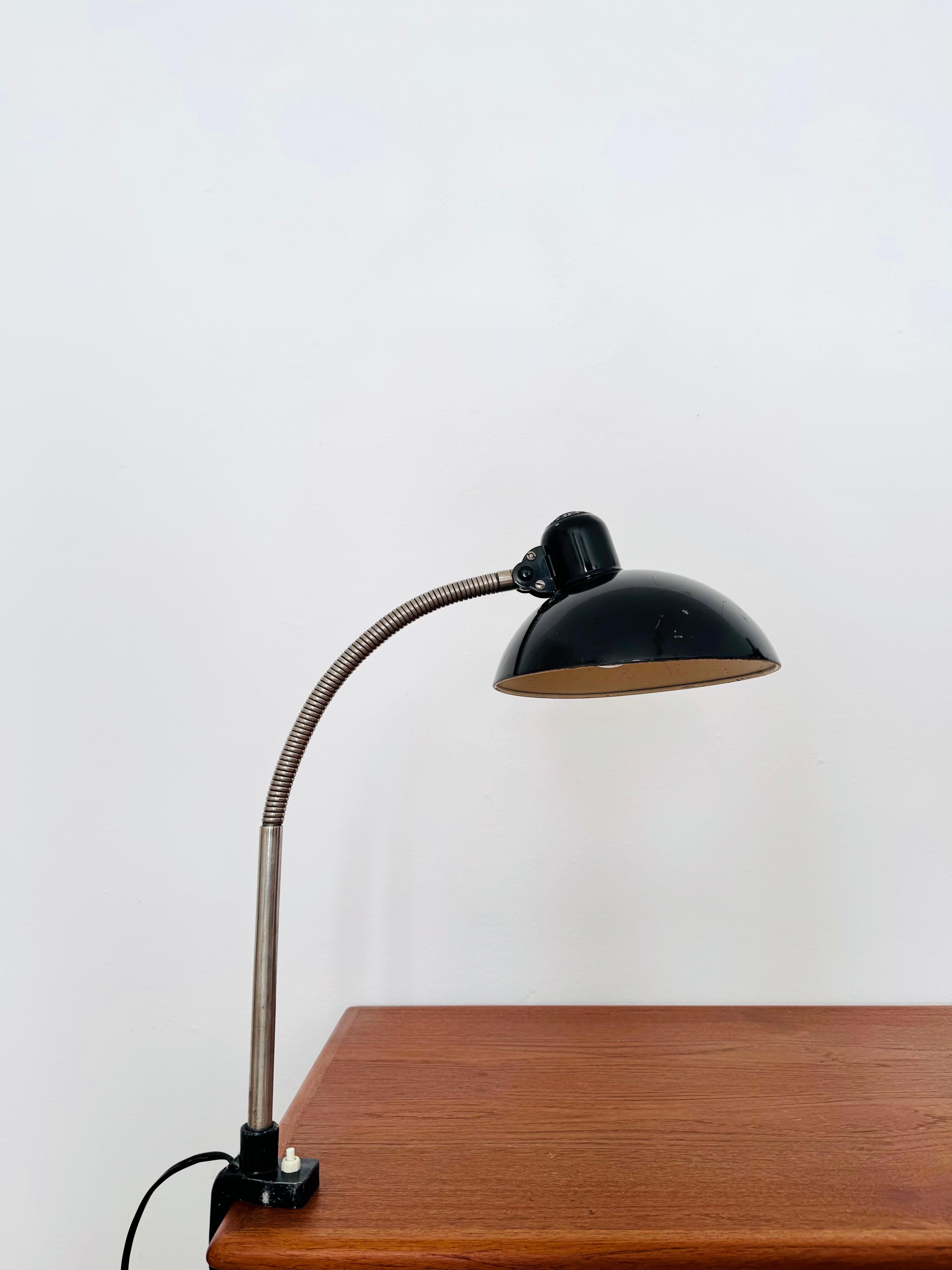 Mid-Century Modern Industrial Clamp Lamp by Christian Dell for Kaiser Idell For Sale