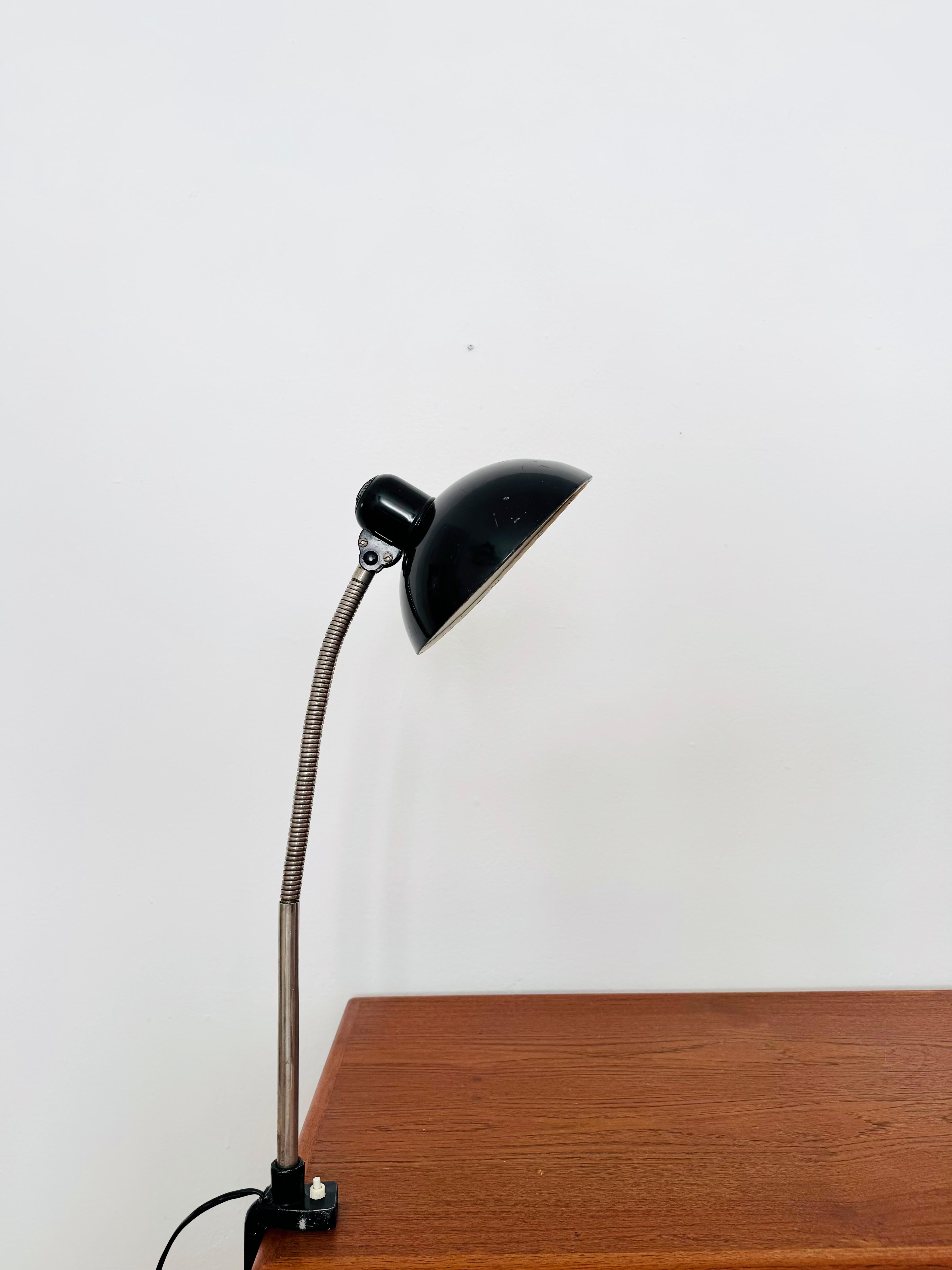 Mid-20th Century Industrial Clamp Lamp by Christian Dell for Kaiser Idell For Sale