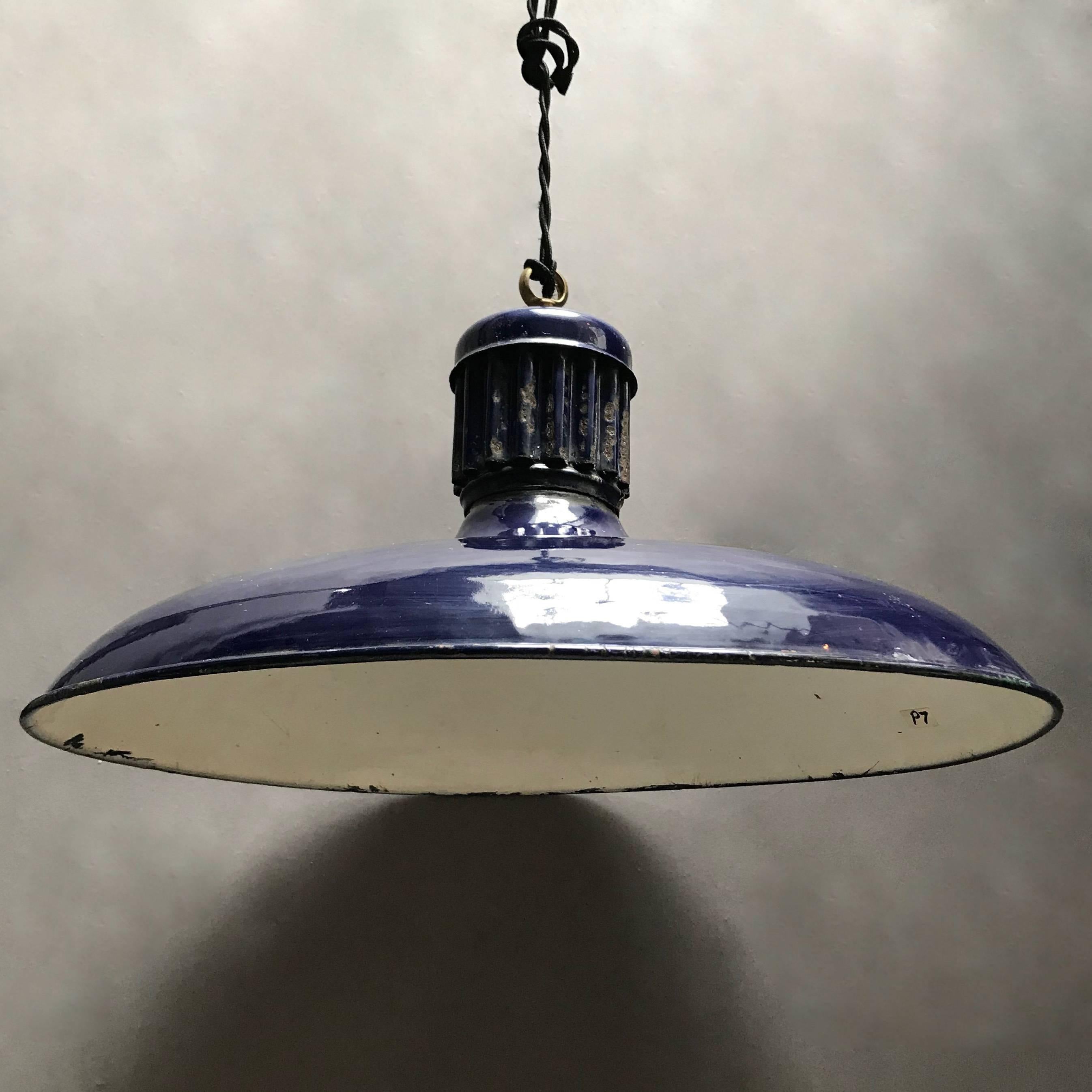 cobalt blue pendant lights