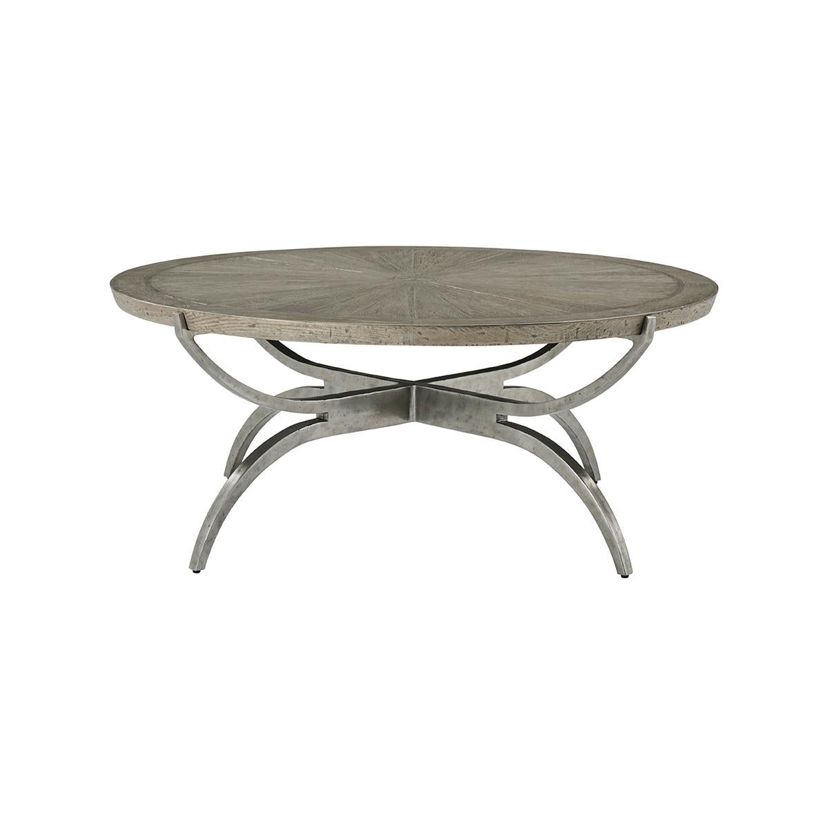 Vietnamese Industrial Cocktail Table For Sale