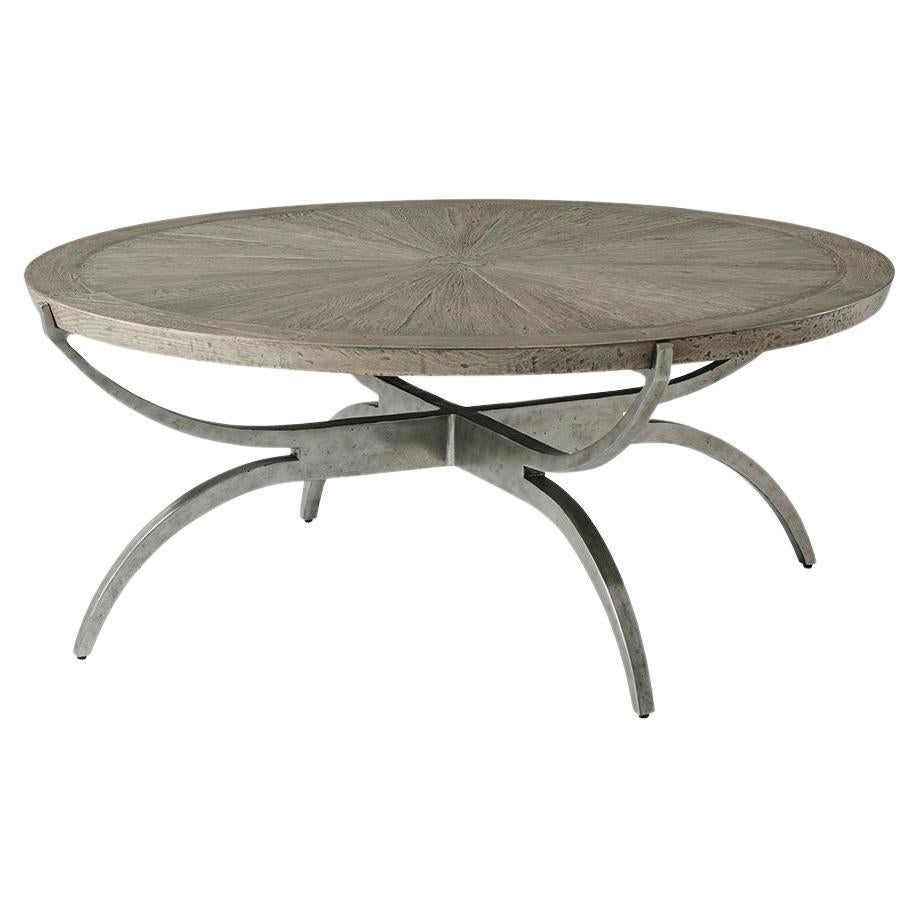 Industrial Cocktail Table For Sale