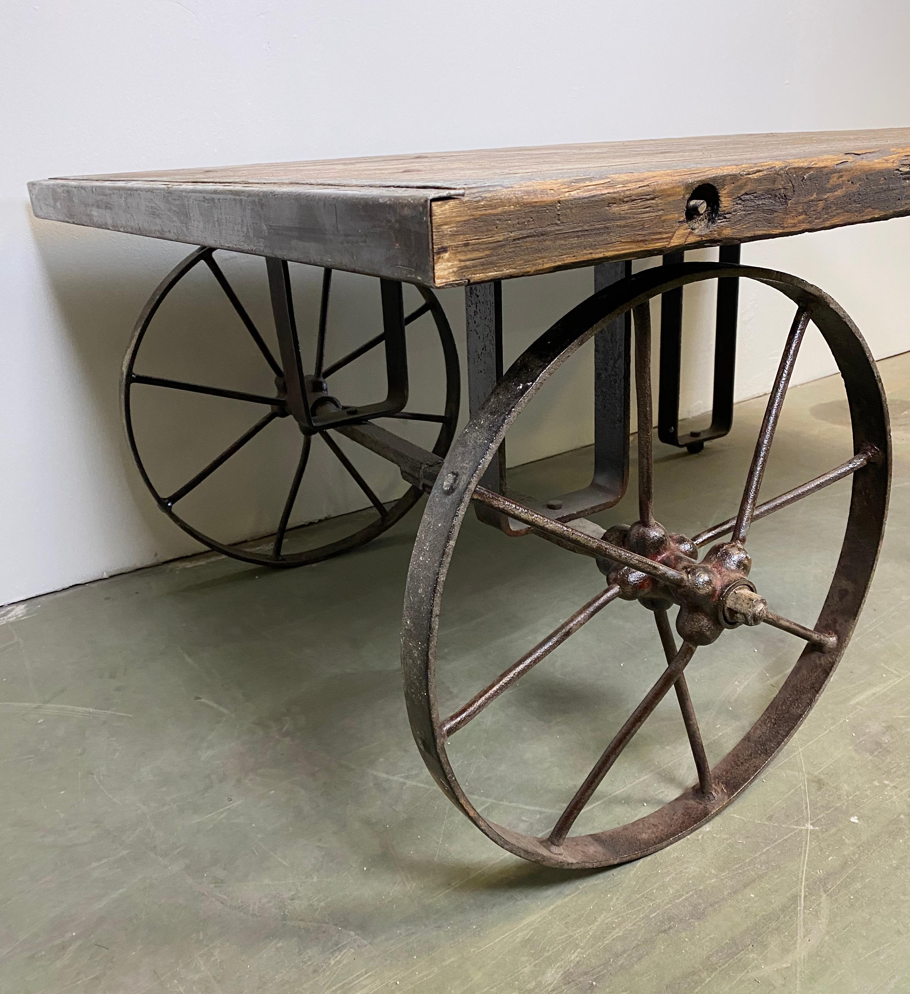 Czech Industrial Coffee Table, 1950s For Sale