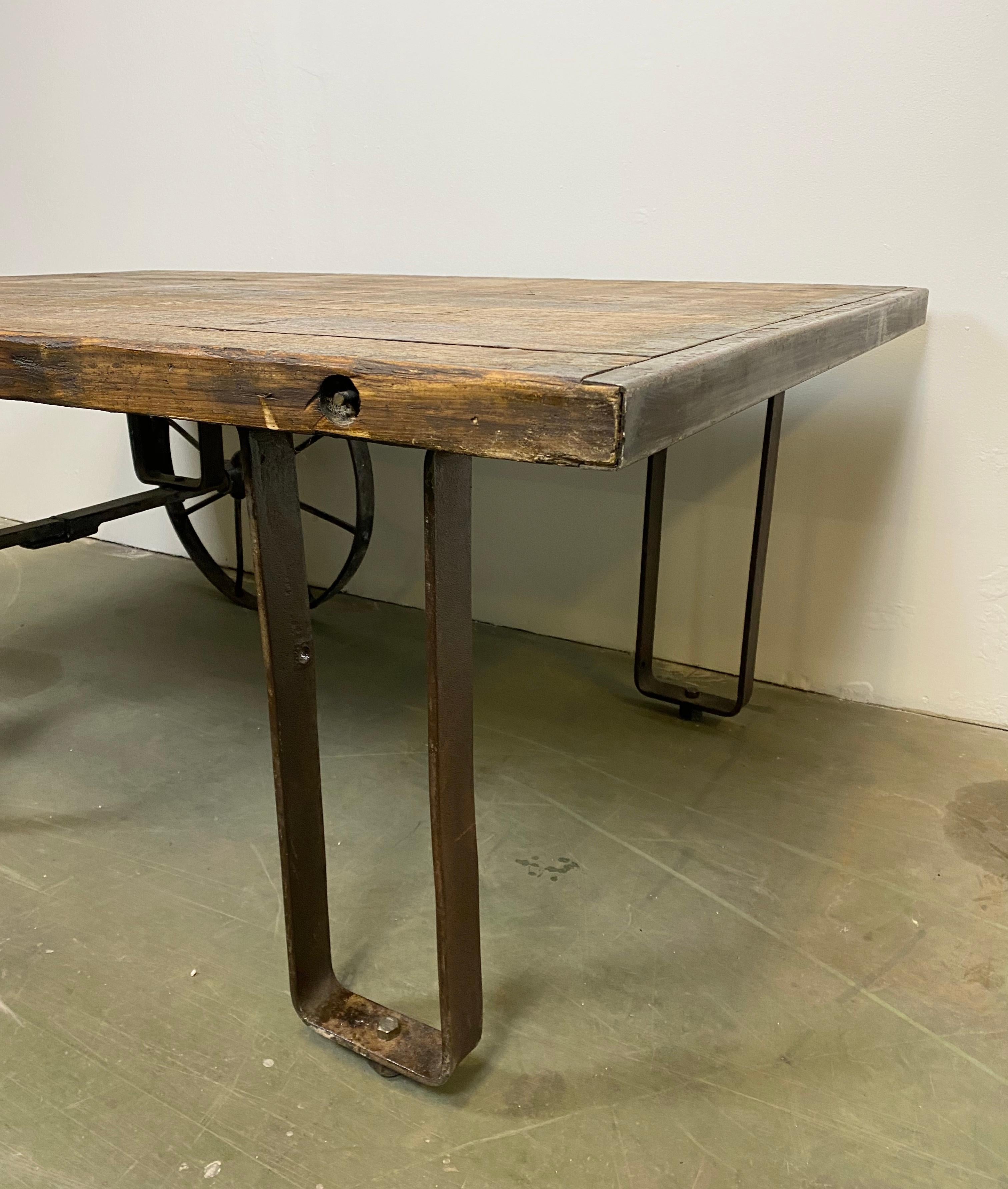 Cast Industrial Coffee Table, 1950s For Sale