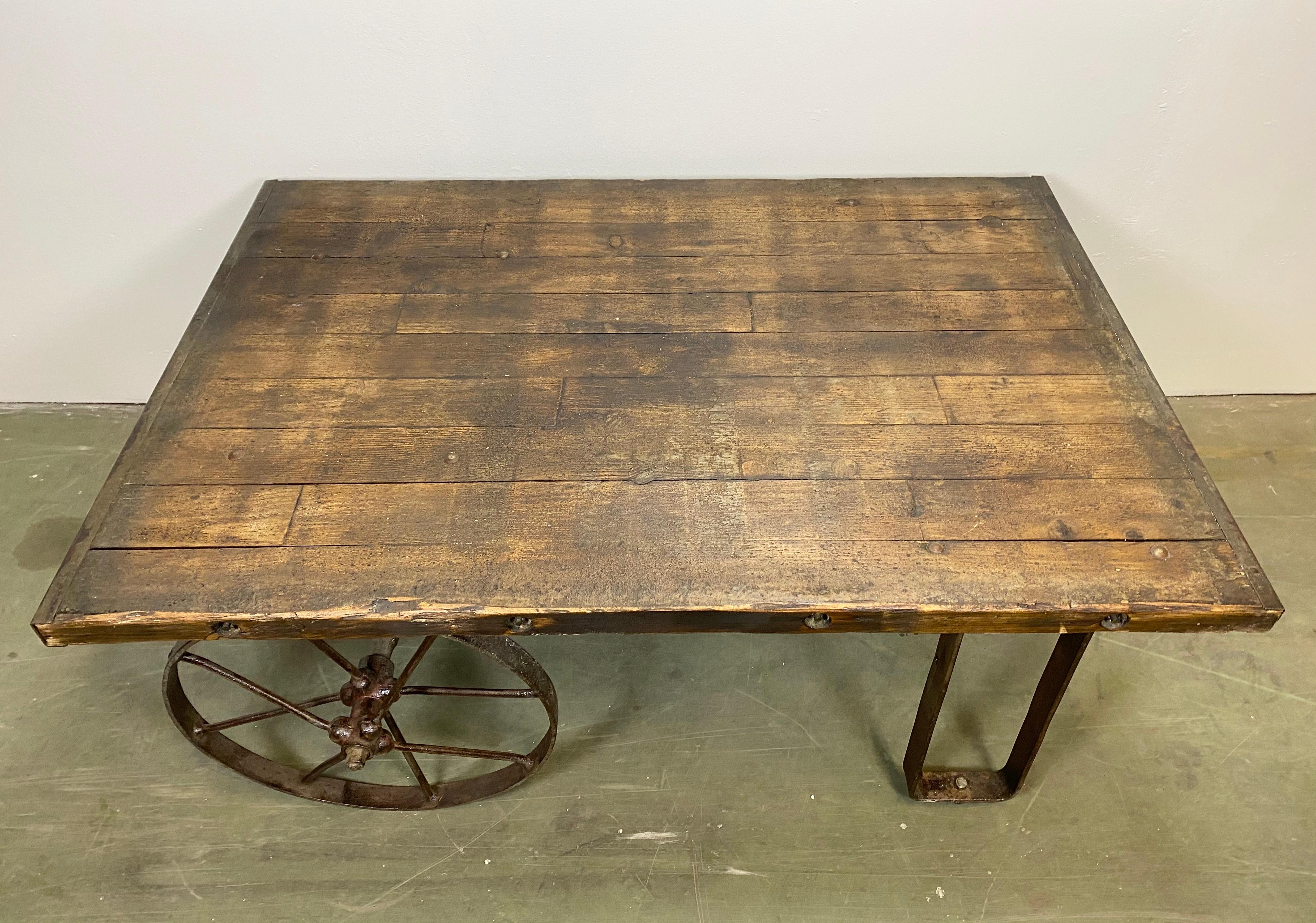 20th Century Industrial Coffee Table, 1950s For Sale