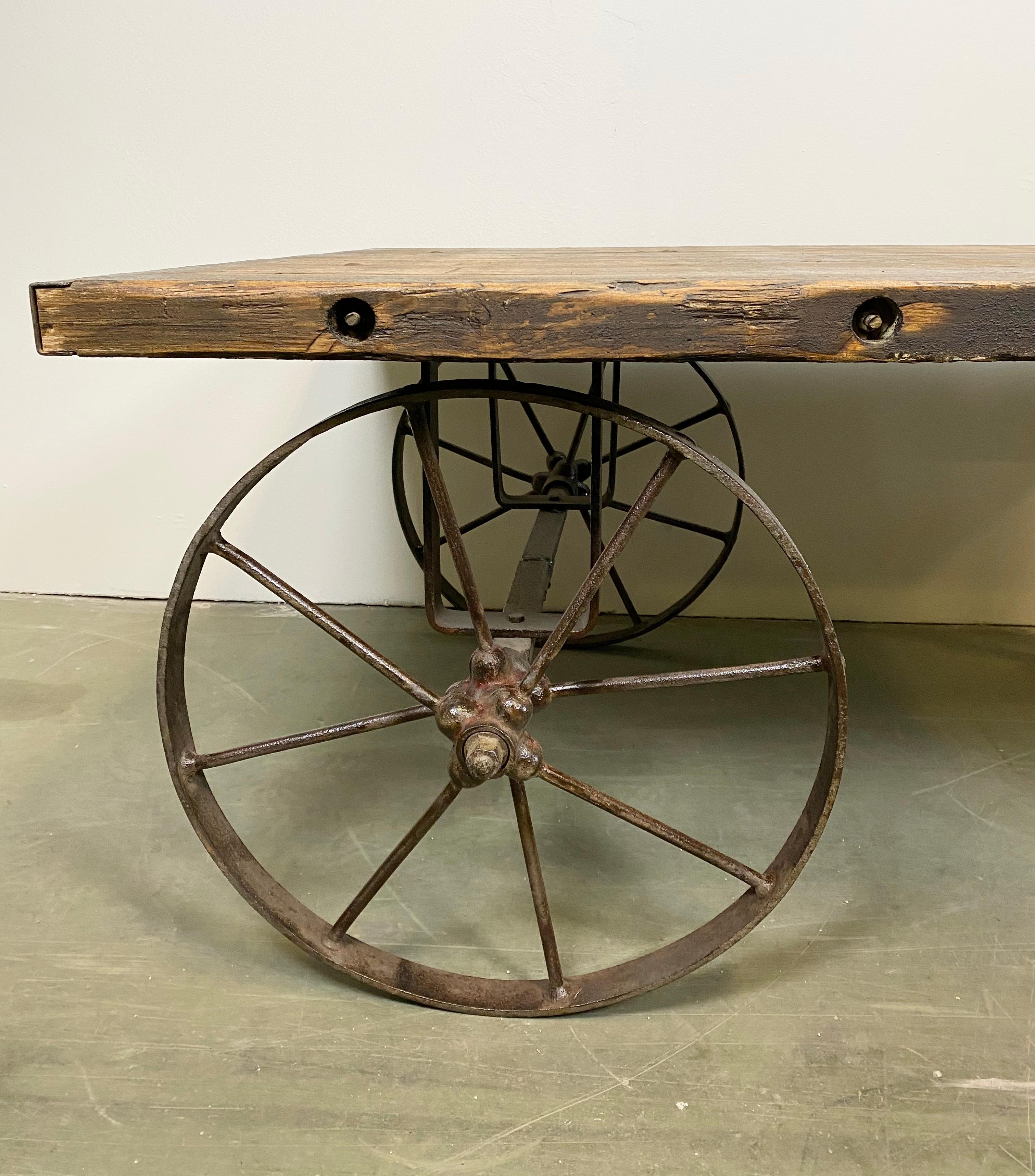 Iron Industrial Coffee Table, 1950s For Sale
