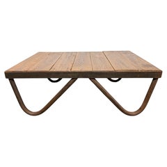 Table basse industrielle, années 1960