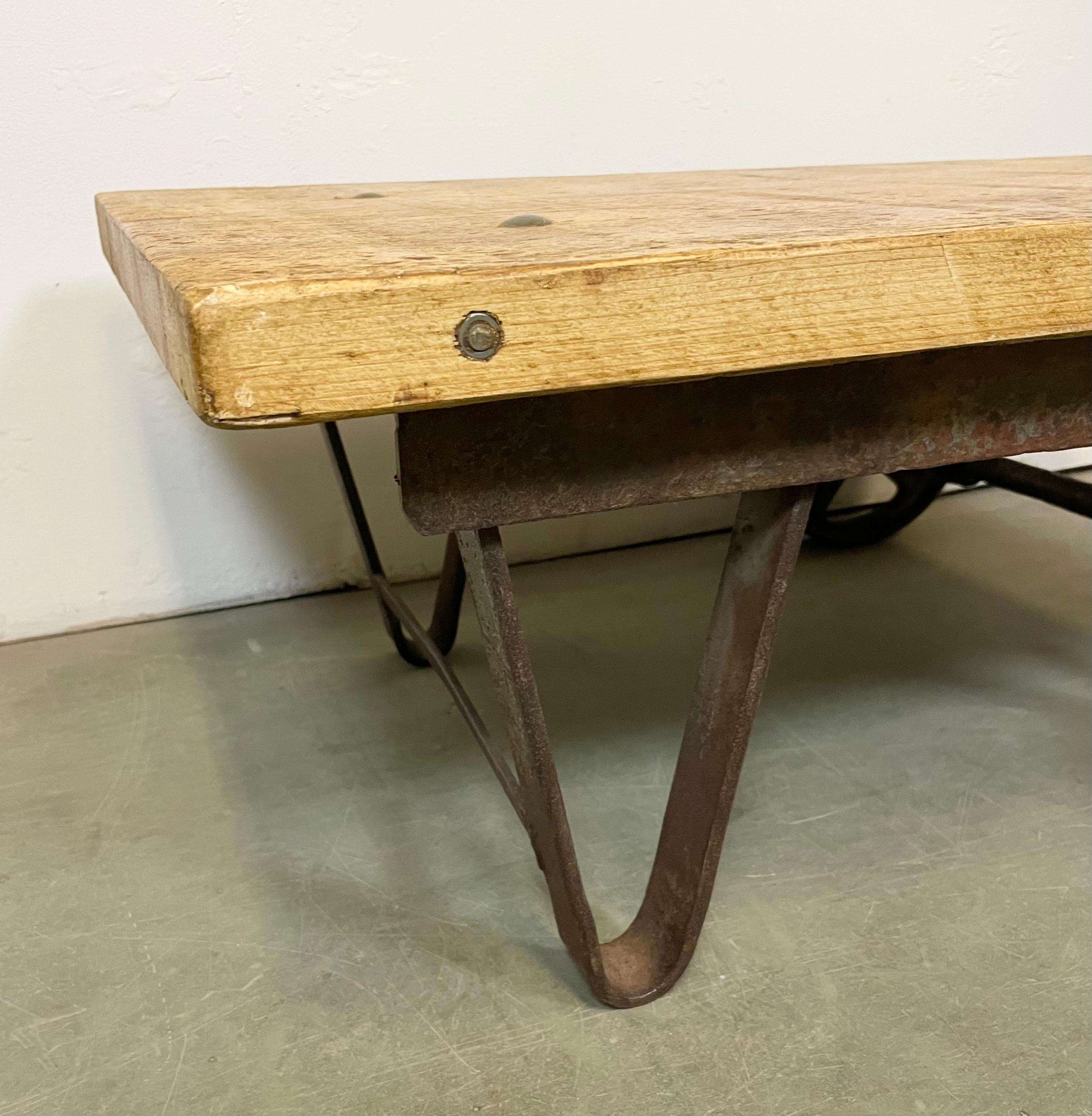 20th Century Industrial Coffee Table Cart, 1950s