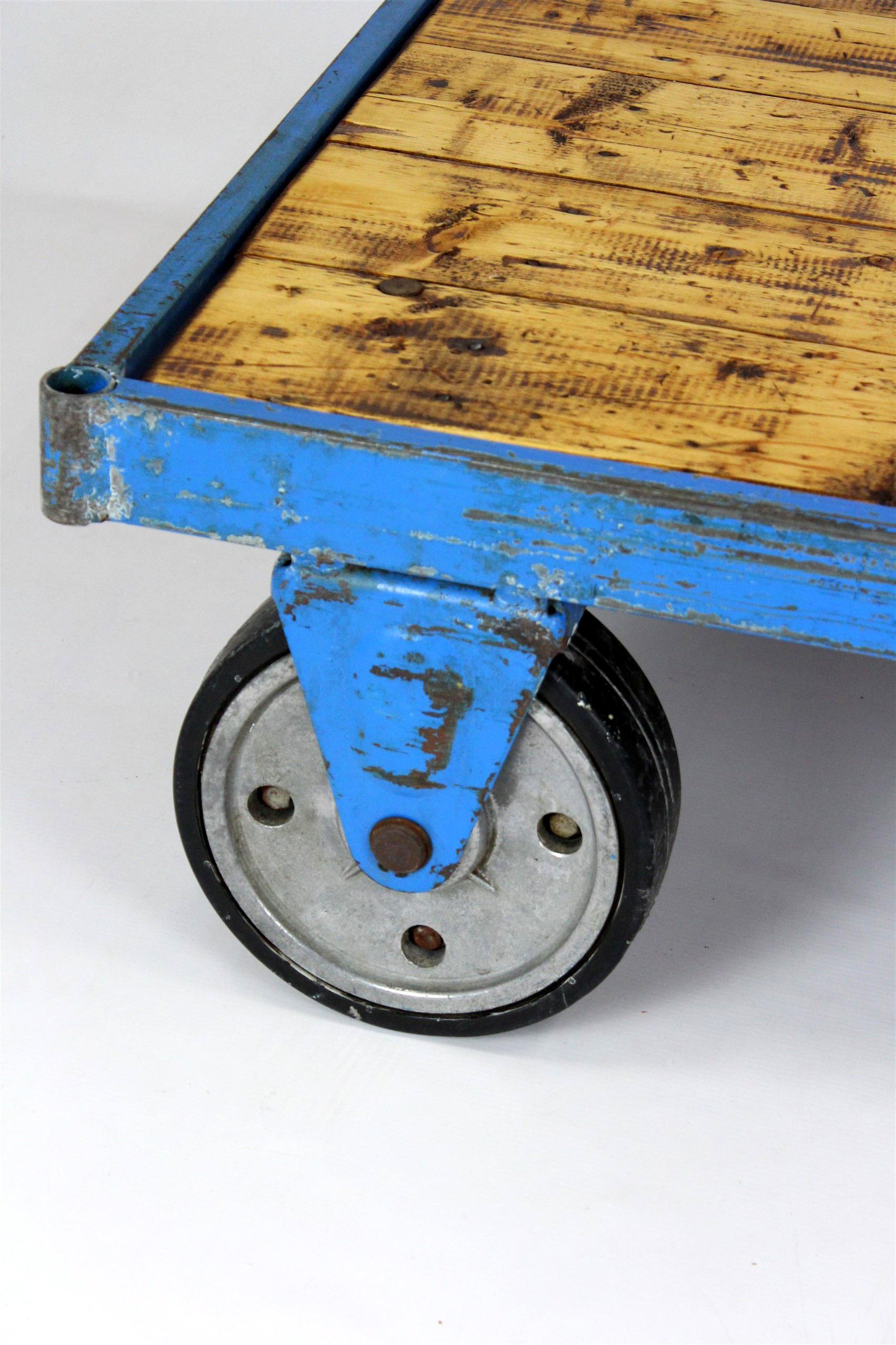 Industrial Coffee Table Cart, Czech Republic, 1950s For Sale 7