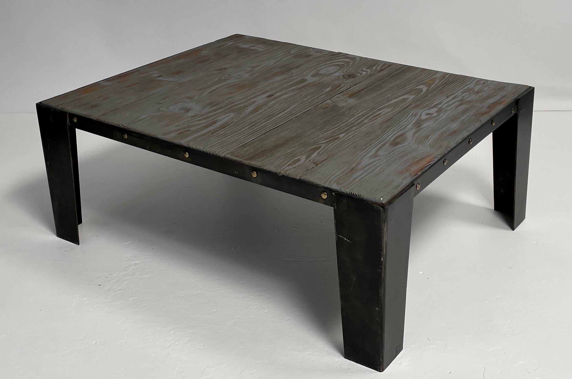 French Industrial Coffee Table For Sale