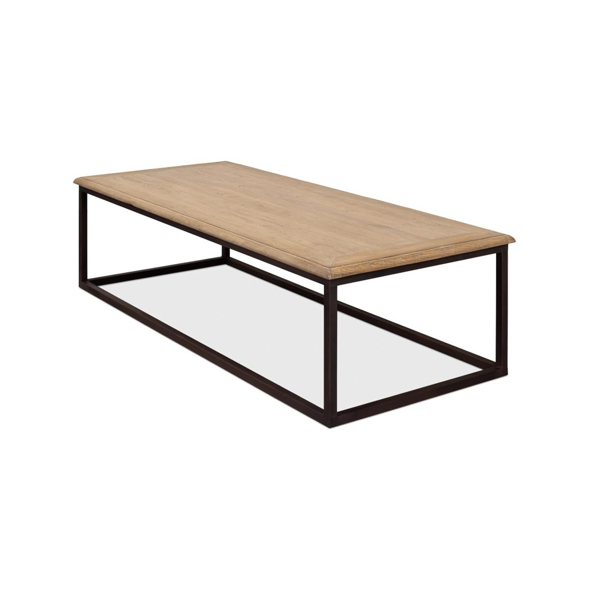 Asian Industrial Coffee Table For Sale