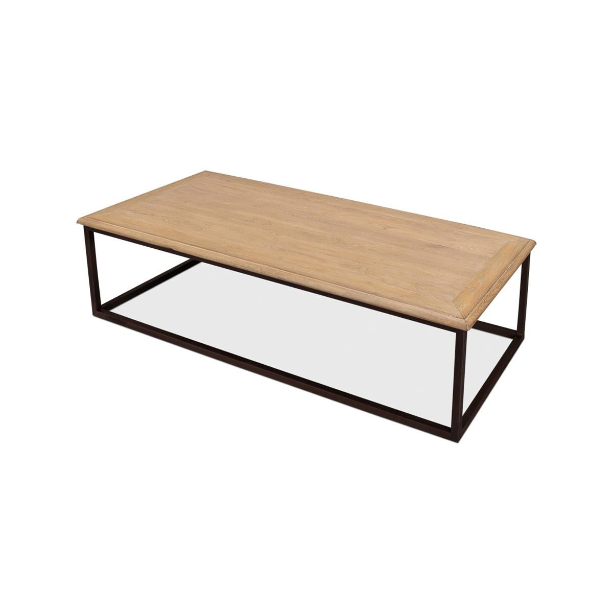Industrial Coffee Table In New Condition For Sale In Westwood, NJ