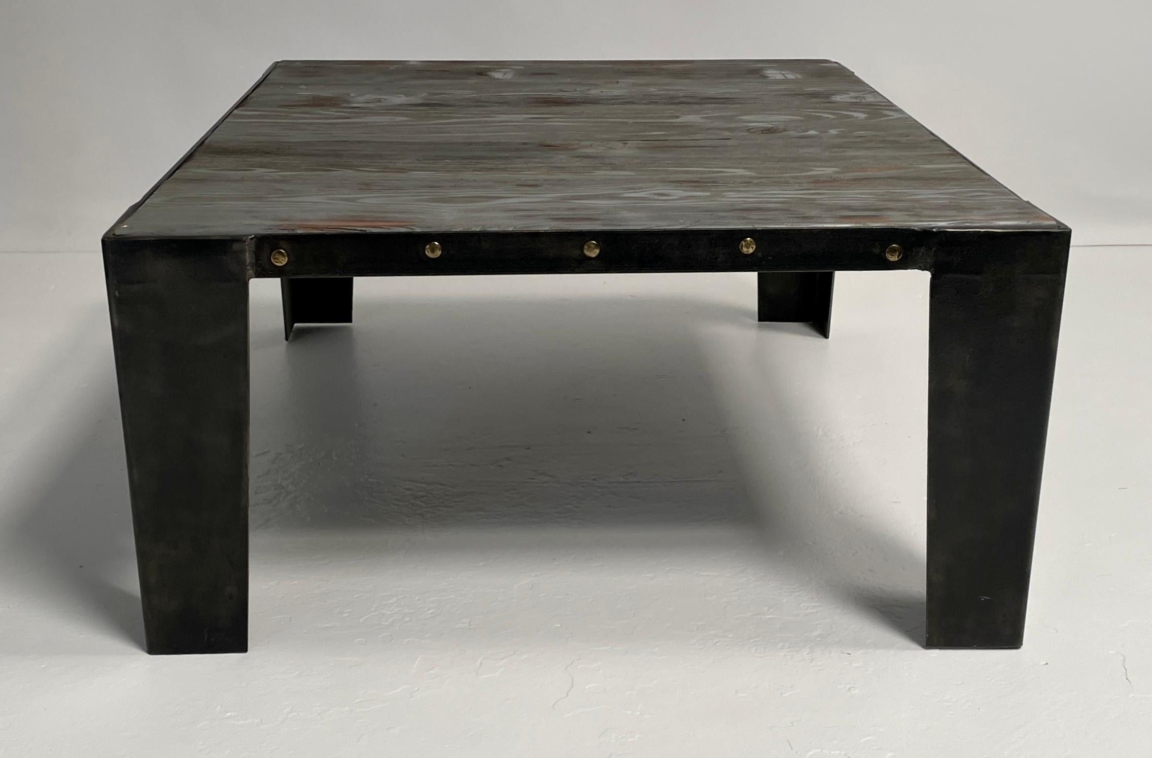 Mid-20th Century Industrial Coffee Table For Sale
