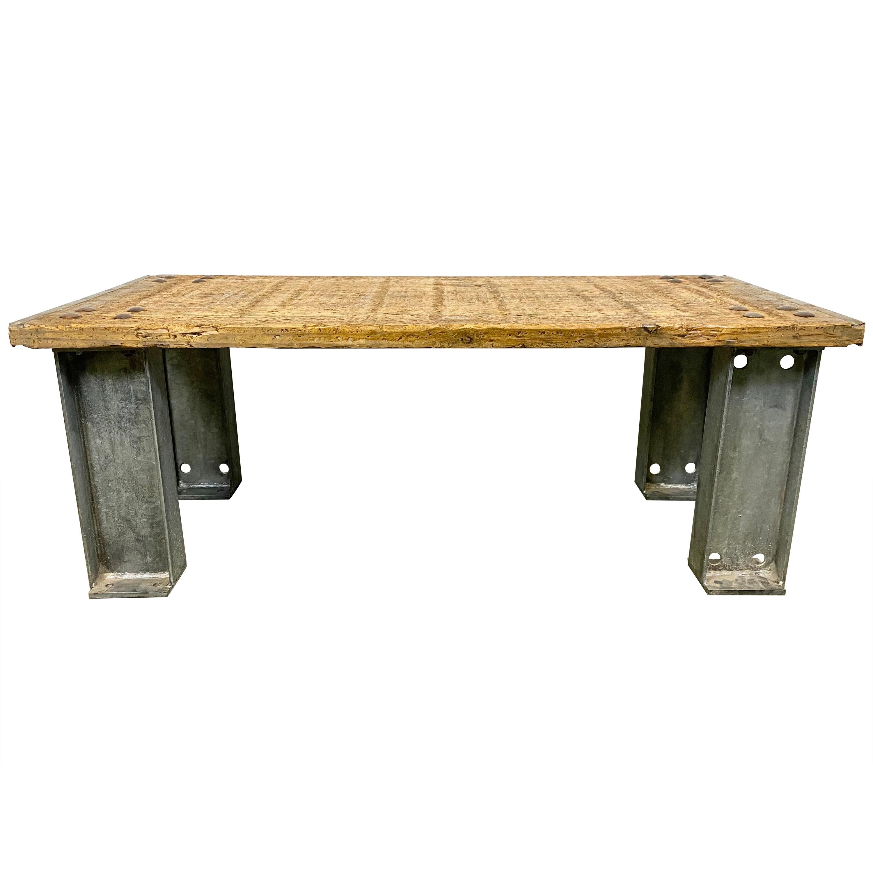 Industrial Coffee Table For Sale