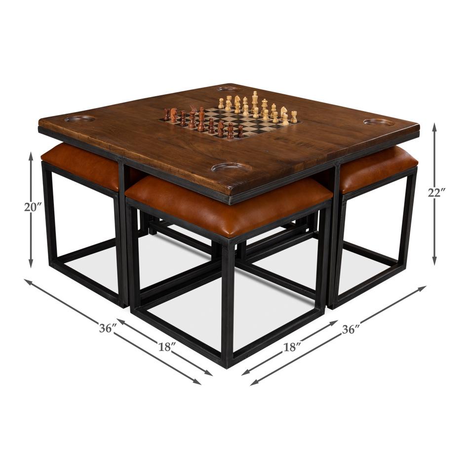 Industrial Coffee Table Game Table For Sale 6