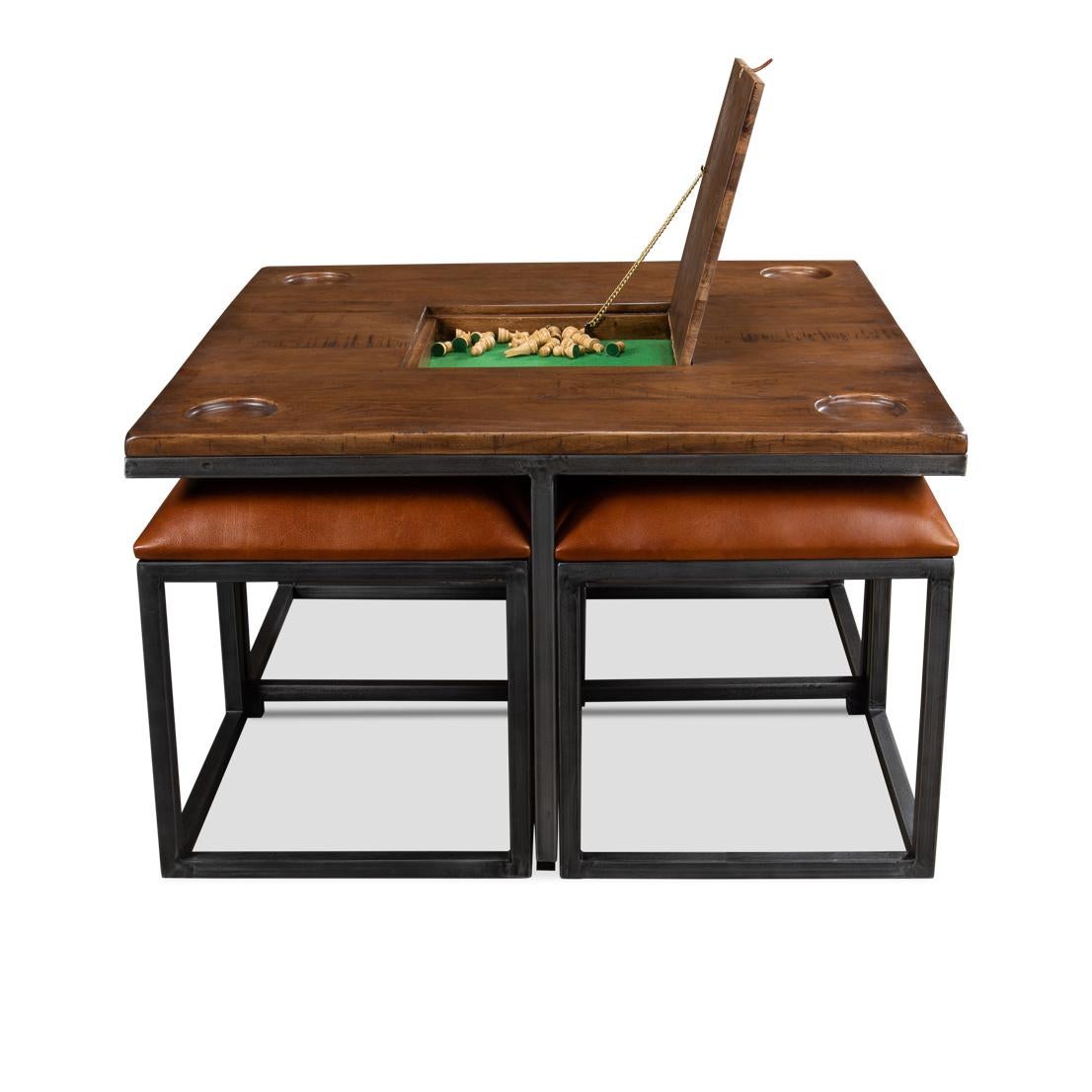 Industrial Coffee Table Game Table For Sale 1
