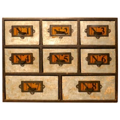 Antique Industrial Collectors Organiser Drawers