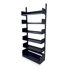 Industrial Congresso Bookcase in Blue Steel by Lips Vago, Three Available