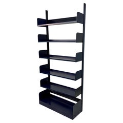 Industrial Congresso Bookcase in Blue Steel by Lips Vago, Four Available