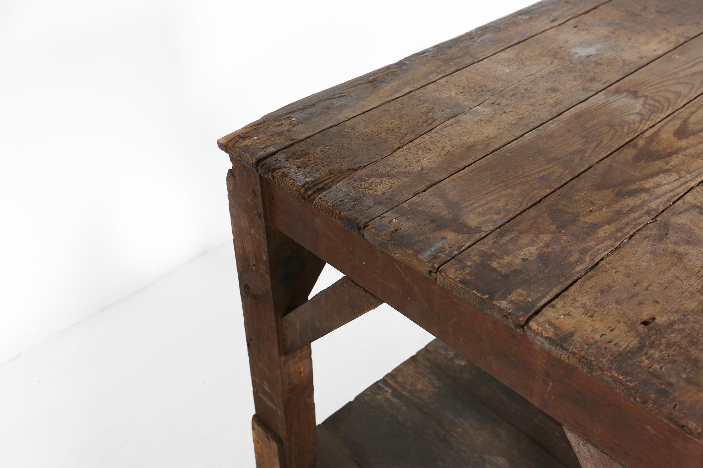 Industrial Console Table Ca.1920 For Sale 2