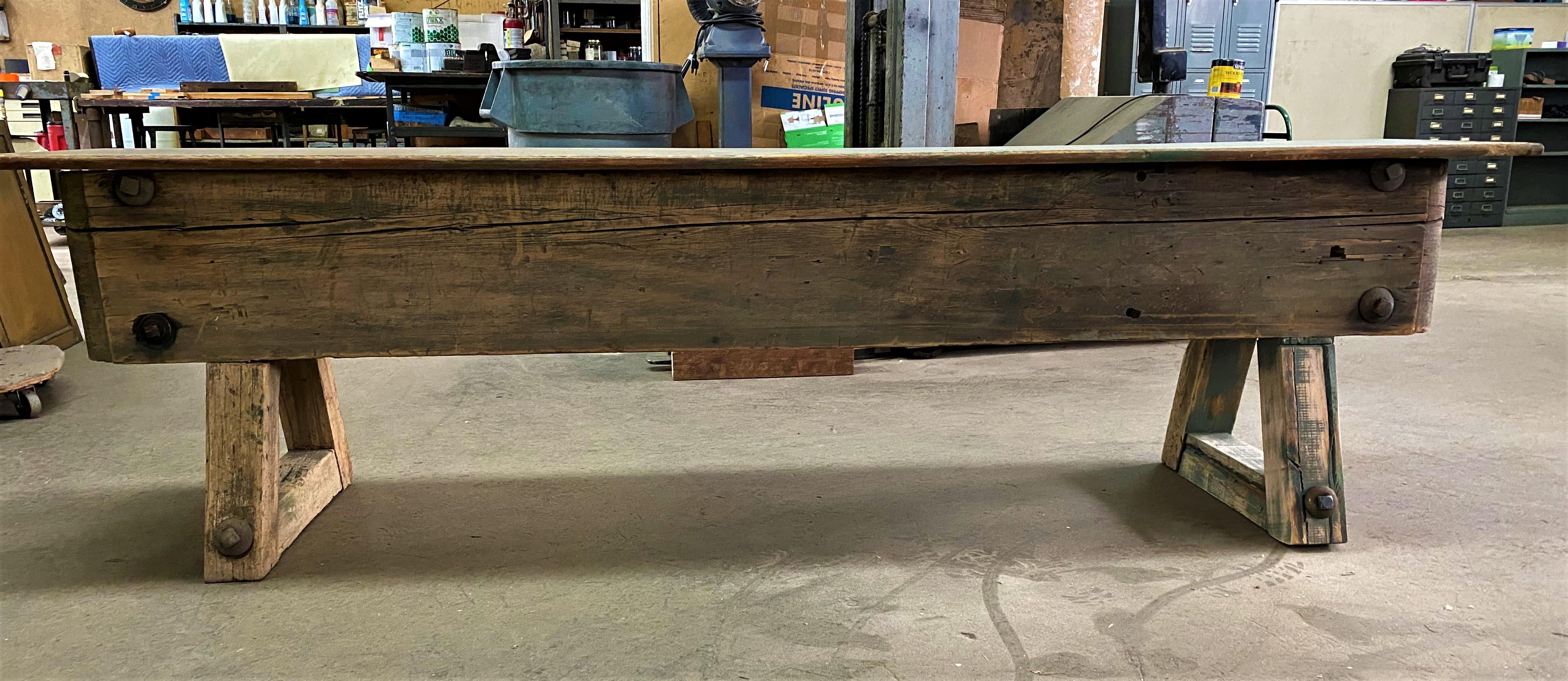 Industrial Console Table In Good Condition For Sale In Oakville, CT