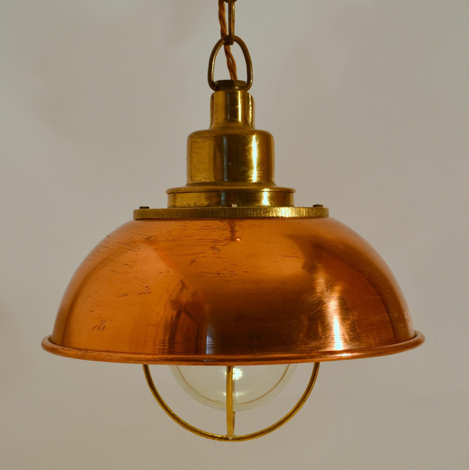 copper industrial ceiling light