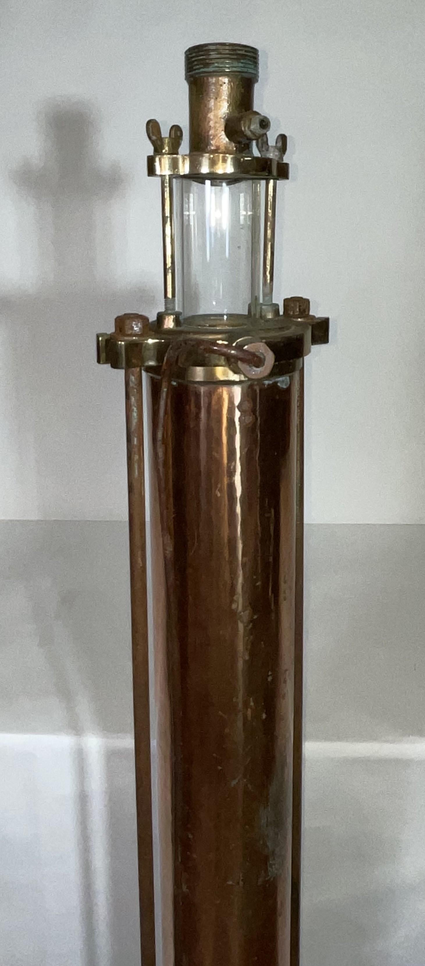 Instrument de niveau fluide industriel en cuivre en vente 5