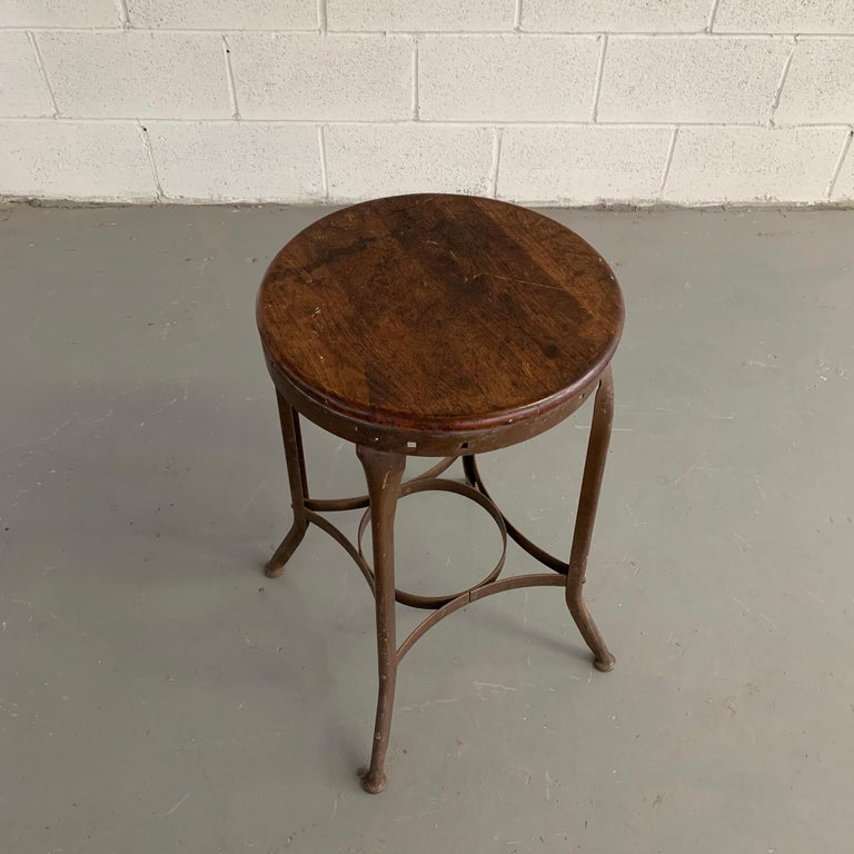 Industrial Counter Height Toledo Shop Stool In Good Condition For Sale In Brooklyn, NY