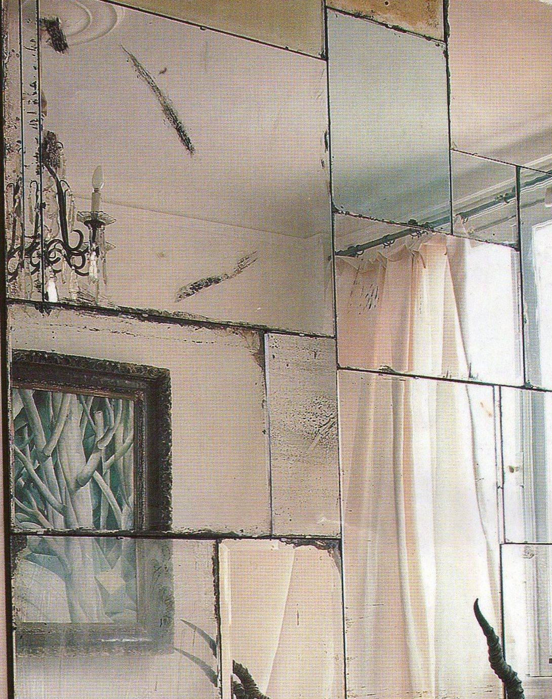 Spanish Industrial Custom Made Artisanal Mirrors Hand-Aged Authentic Finish Frameless L For Sale