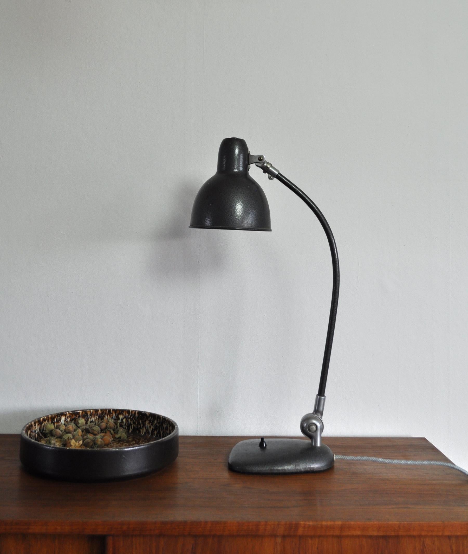 Industrial Danish Bauhaus Desk Lamp, 1930s-1940s 6