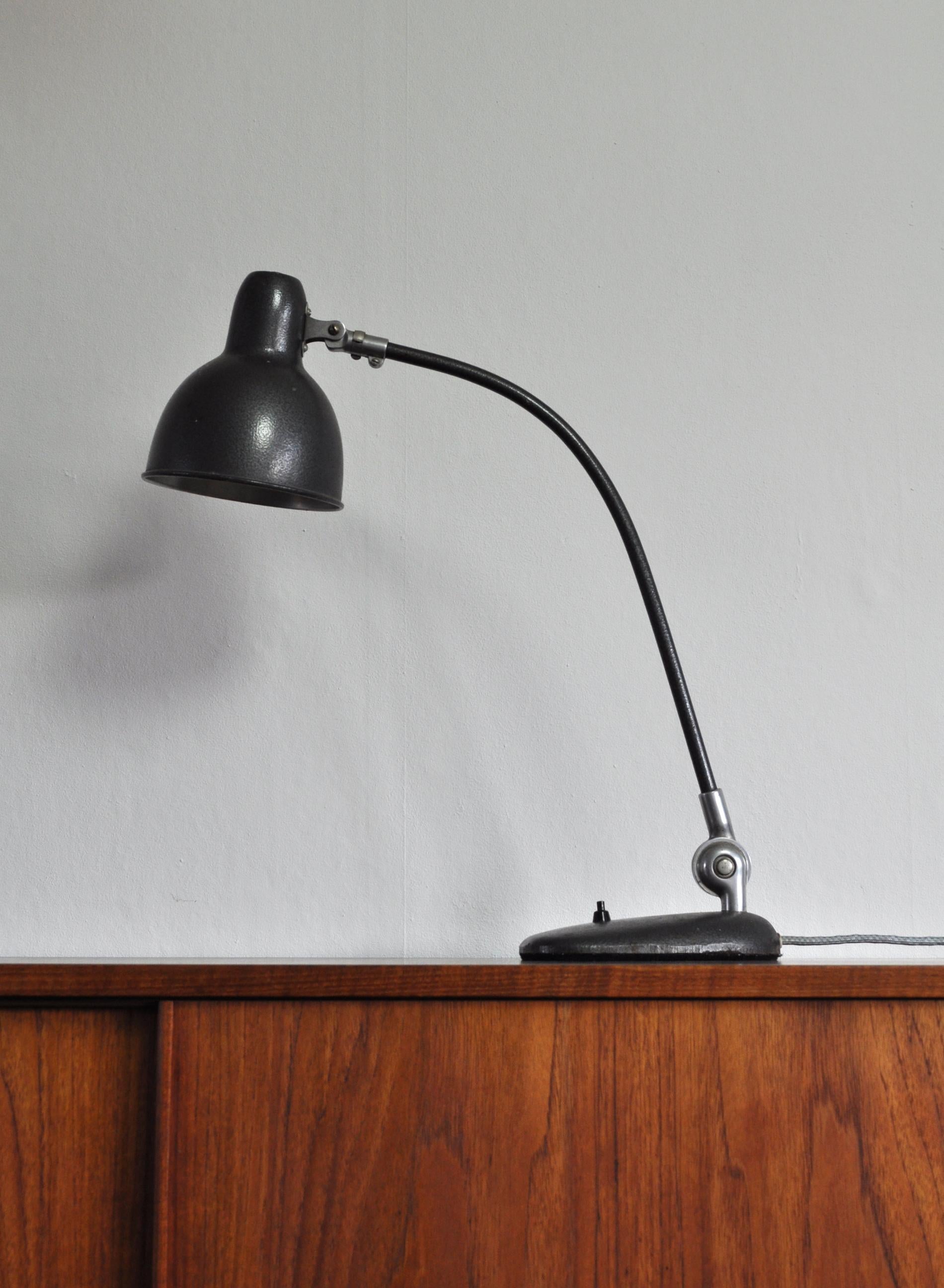 Industrial Danish Bauhaus Desk Lamp, 1930s-1940s (Dänisch)