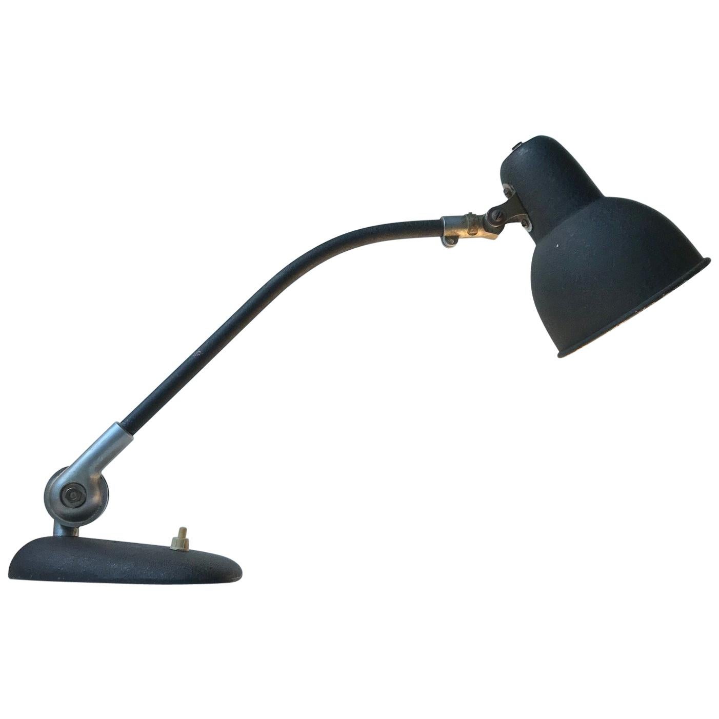 Industrial Danish Desk Lamp from ASAS, 1940s