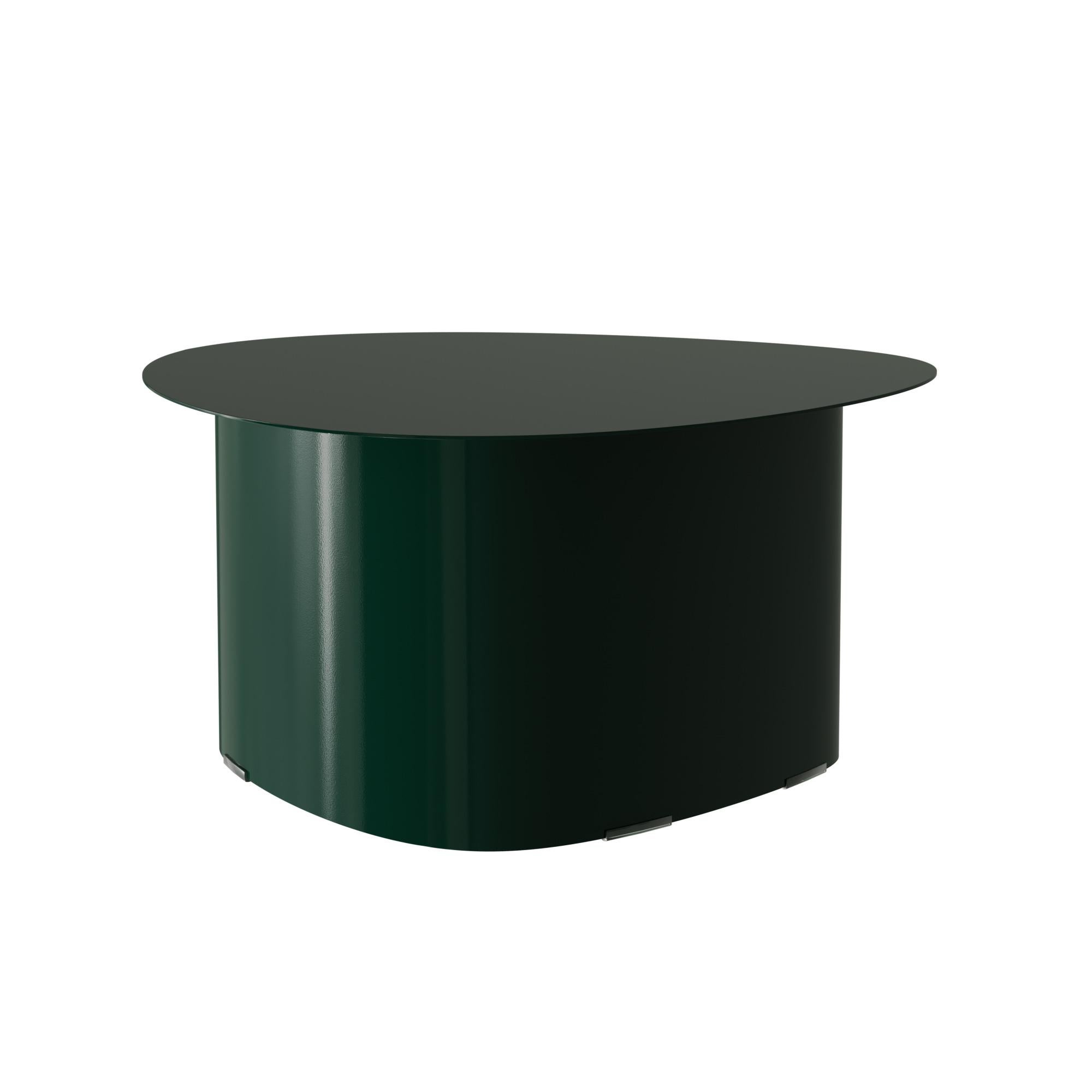 Portuguese Industrial Dark Forest Stons coffee table crafted by Murmurio For Sale