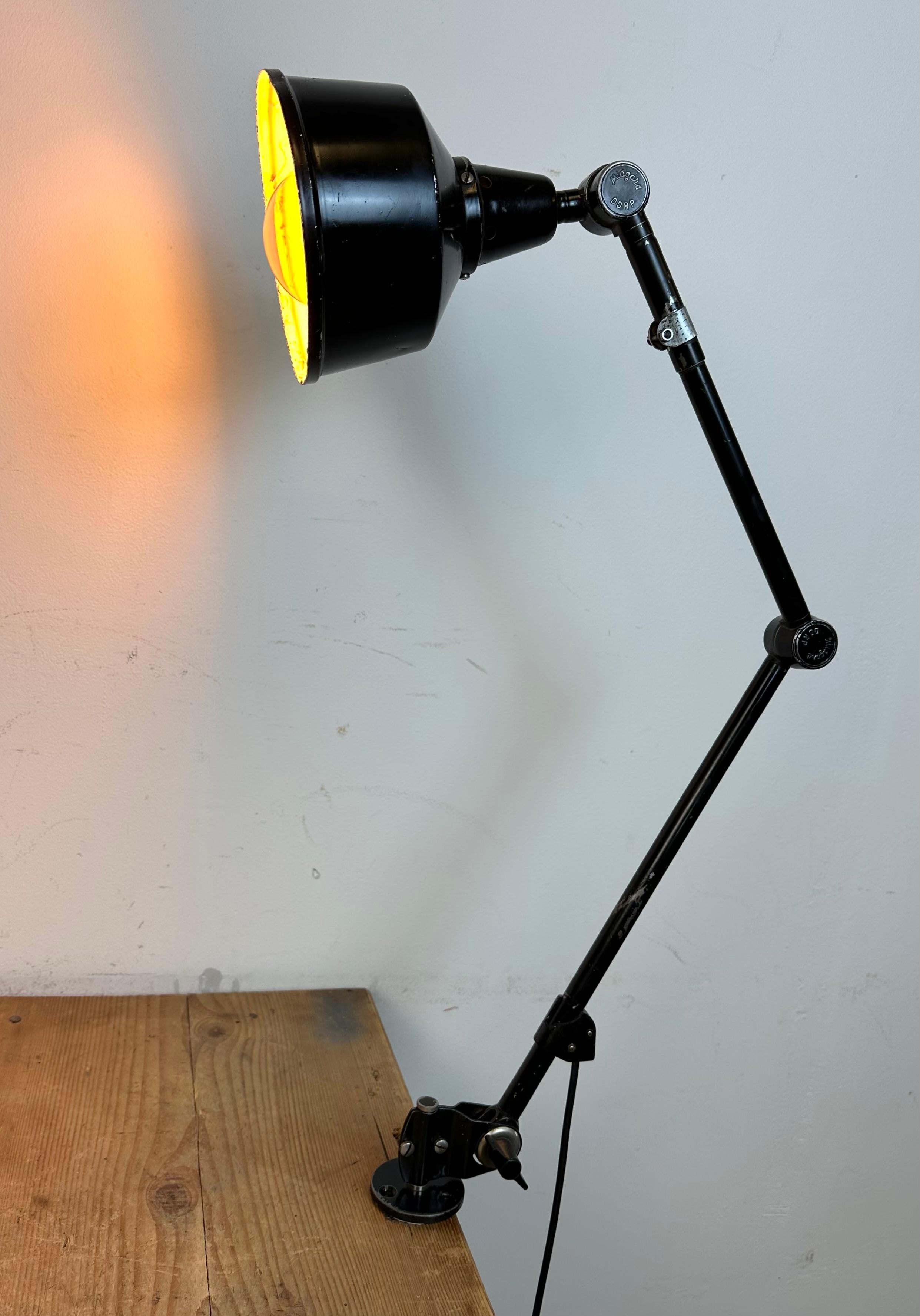 Industrial DDRP Desk or Wall Lamp by Curt Fischer for Midgard, 1930s For Sale 14