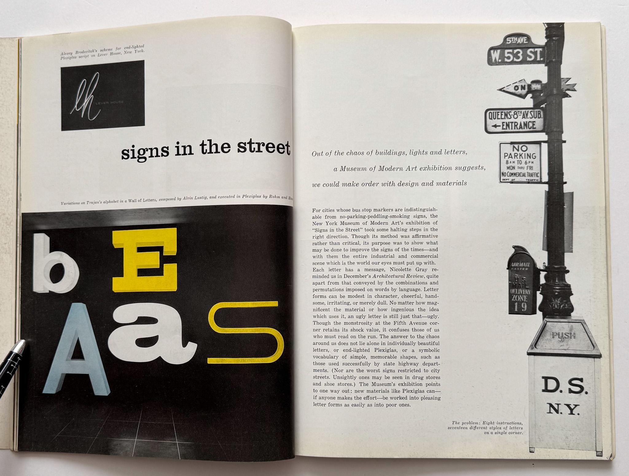 Americano Industrial Design 3: giugno 1954 (Alvin Lustig, consulente artistico) in vendita