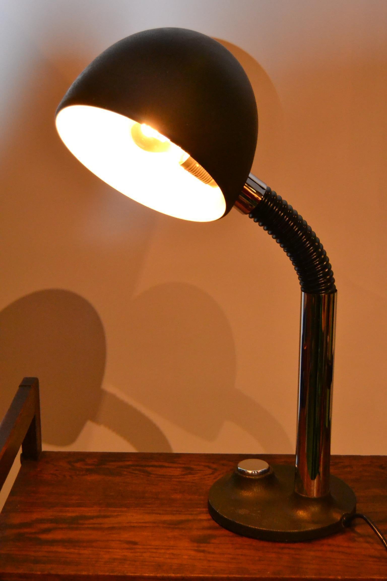 Industrial Design-Schreibtischlampe von Egon Hillebrand, Deutschland, 1970er Jahre im Angebot 11