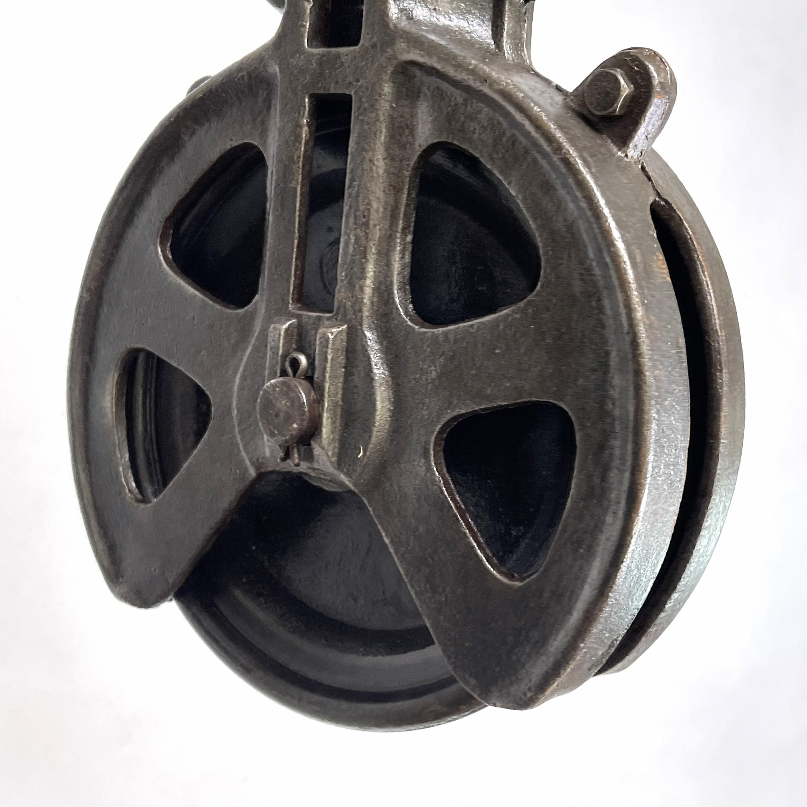 large pulley wheel