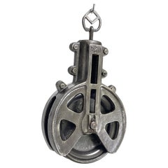 Großer Pulley im Industriedesign, Kabelgriff, 1950er-Jahre