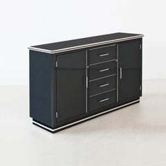 Industrial Design Metal Sideboard, Lacquered, Chrome Plated Metal, Customizable